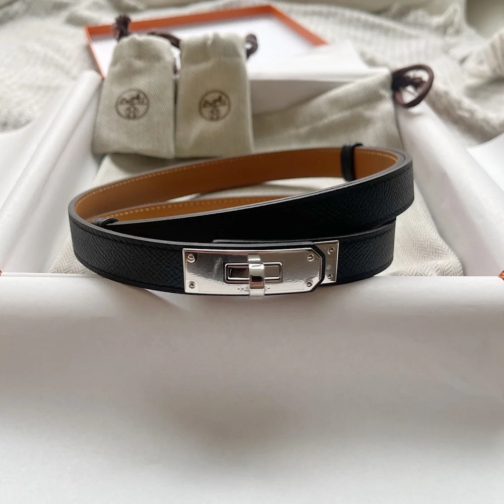 Hermes | Accessories | Pristine Hermes Kelly Belt In Black 